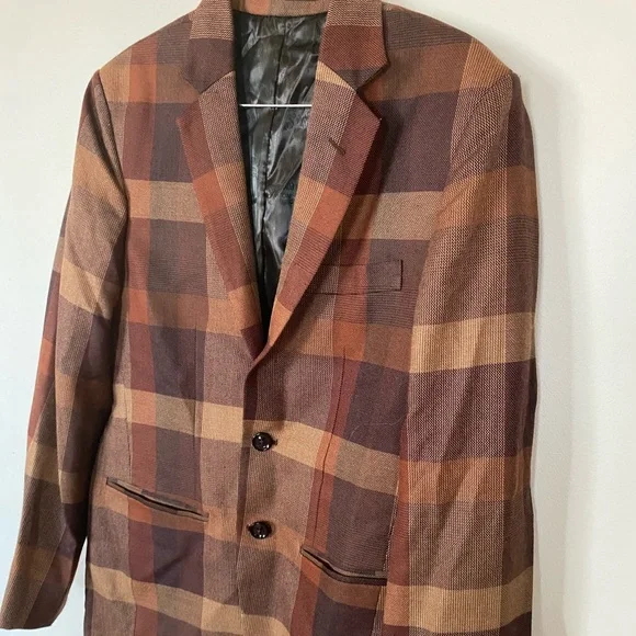 Men’s Plaid Blazer - Picture 3 of 8